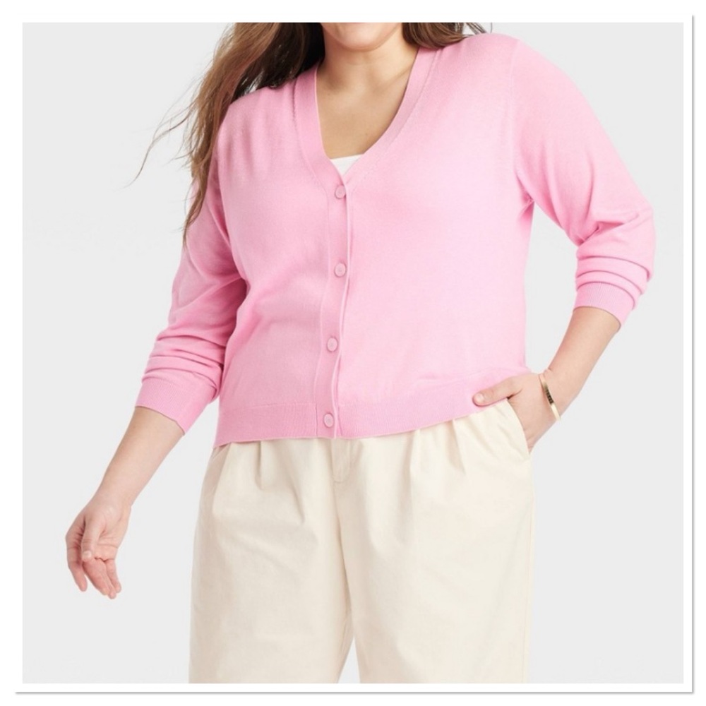 Women’s Button Front Cardigan a new day Pink